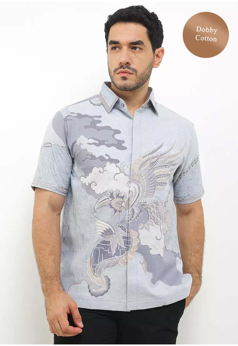 Ruai Embroidery Short Sleeves Dobby Cotton Ruai Embroidery Short Sleeves Dobby Cotton