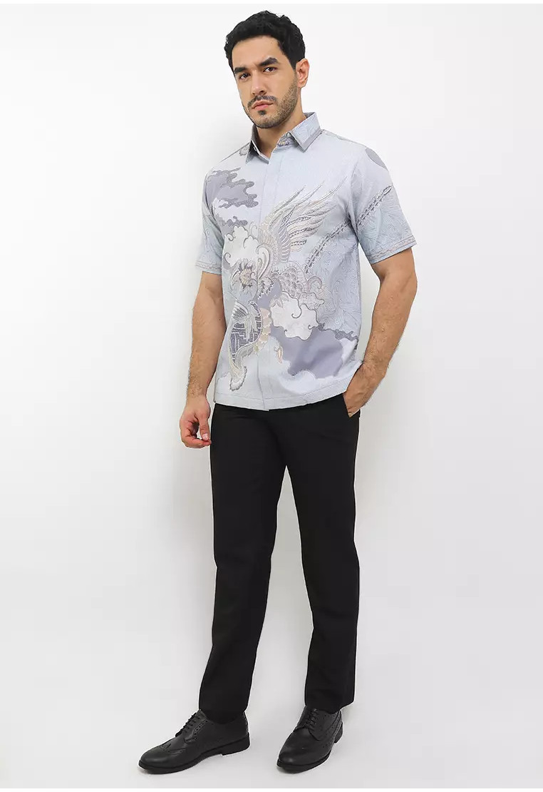 Ruai Embroidery Short Sleeves Dobby Cotton Ruai Embroidery Short Sleeves Dobby Cotton