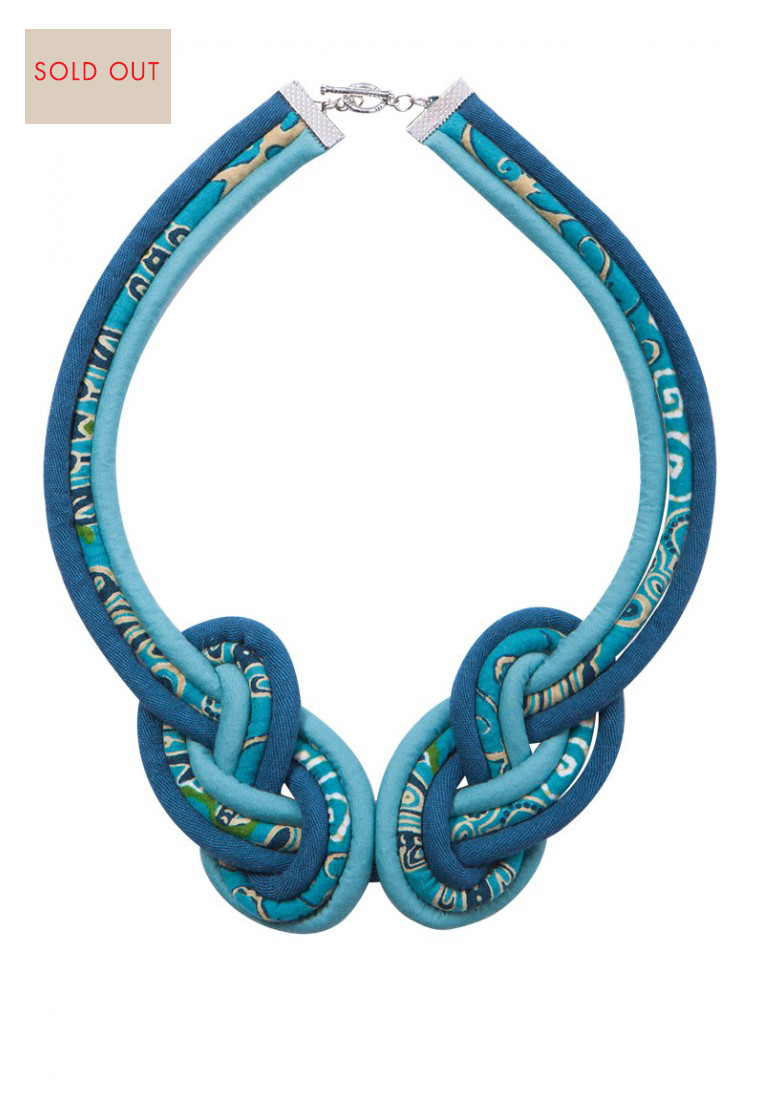 Necklace Kupu - Blue
