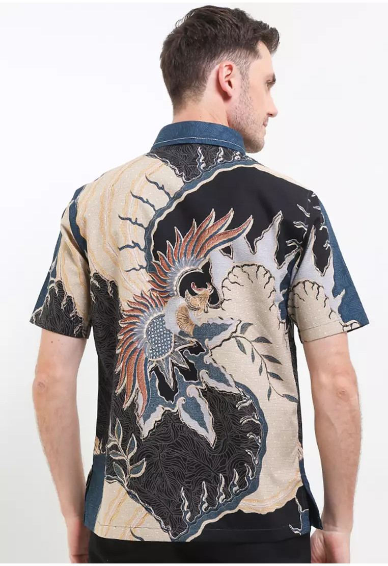 Kama Embroidery Short Sleeves Dobby Cotton Kama Embroidery Short Sleeves Dobby Cotton