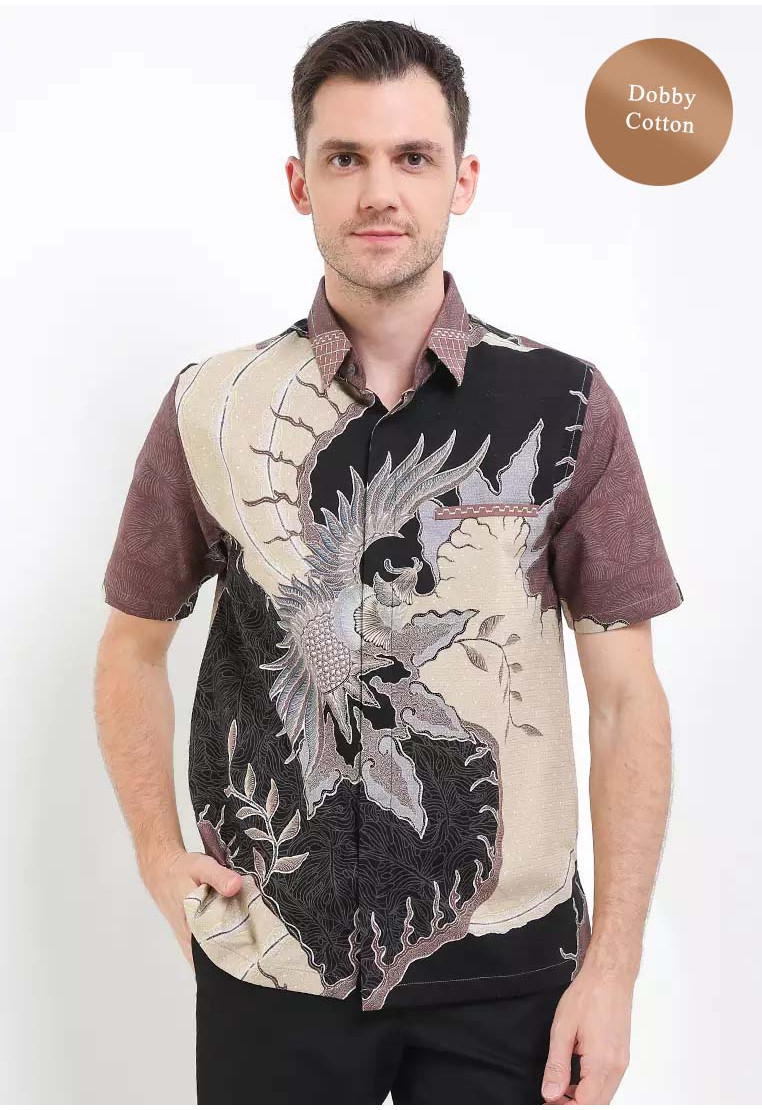 Kama Embroidery Short Sleeves Dobby Cotton Kama Embroidery Short Sleeves Dobby Cotton