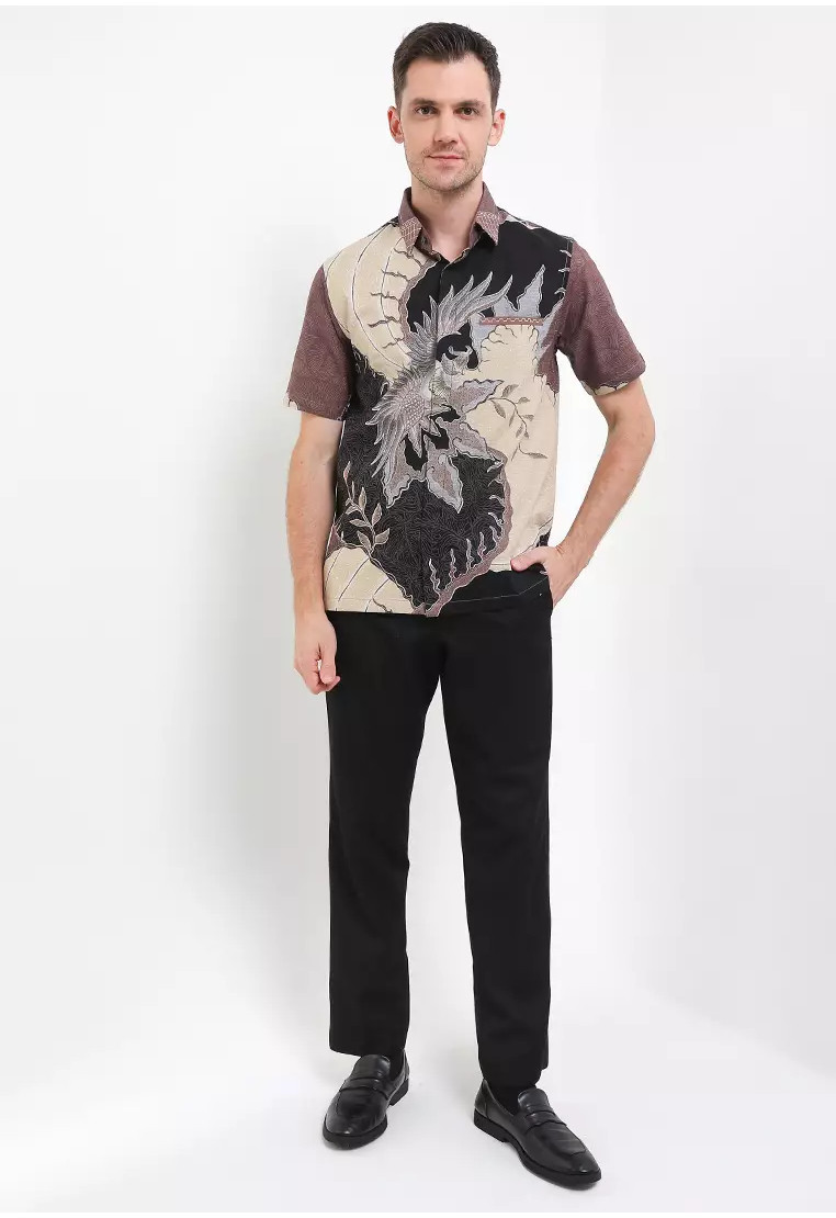 Kama Embroidery Short Sleeves Dobby Cotton Kama Embroidery Short Sleeves Dobby Cotton