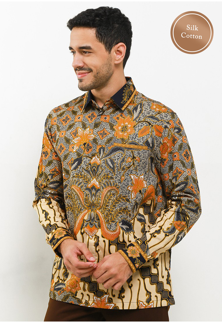 Adiluhur Embroidery Long Sleeves Silk Cotton