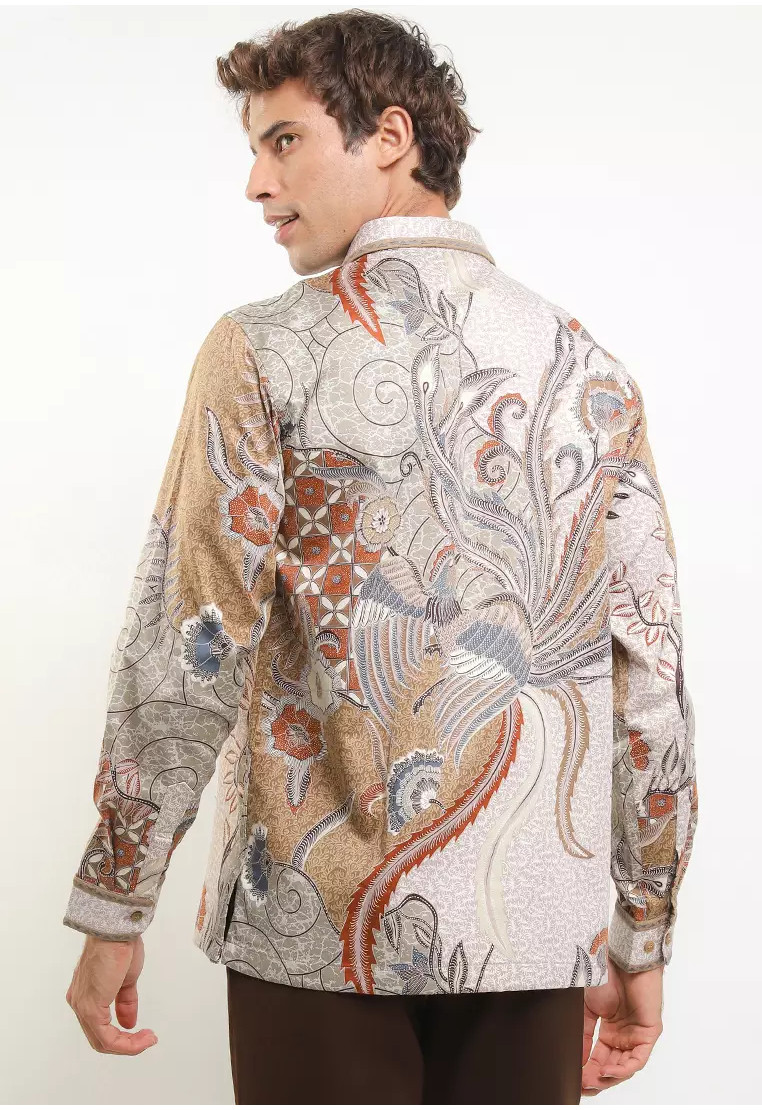 Berugo Embroidery Long Sleeves Silk Cotton