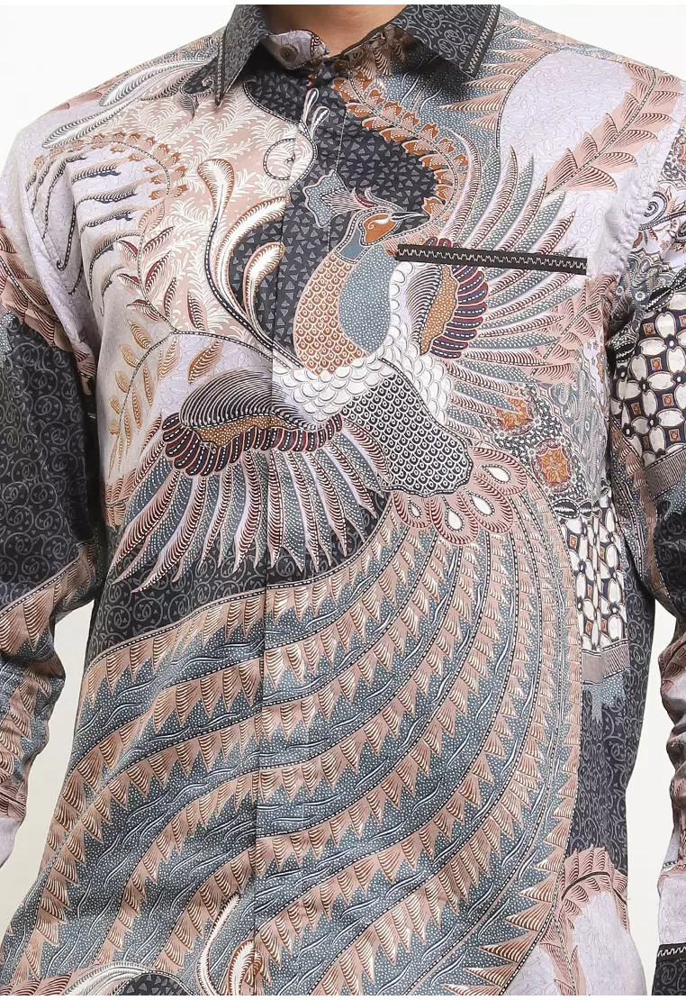 Amuri Embroidery Long Sleeves Silk Cotton