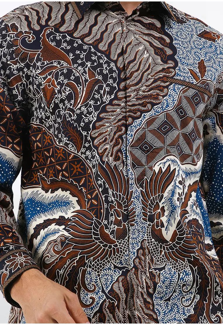 Daruba Embroidery Long Sleeves Silk Cotton