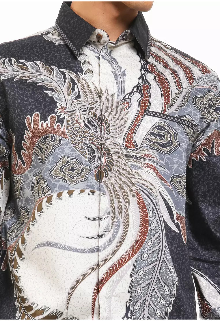 Garanta Embroidery Long Sleeves Silk Cotton