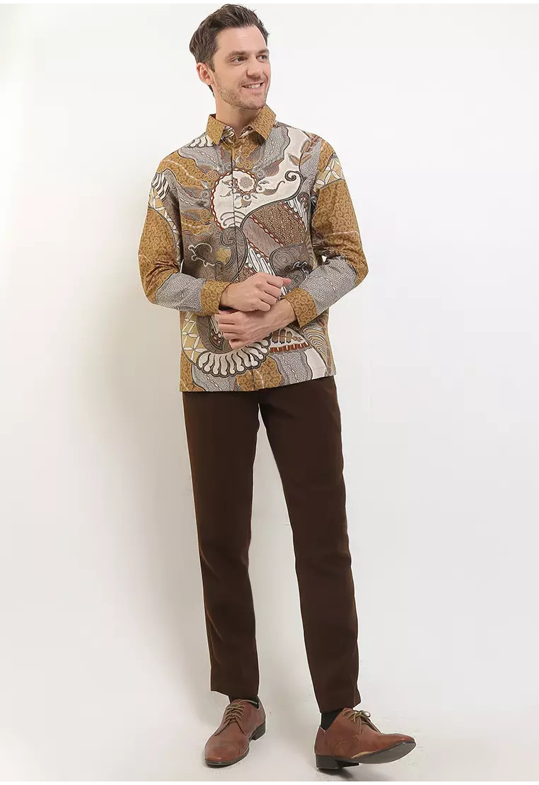 Hadiwarno Long Sleeves Dobby Cotton