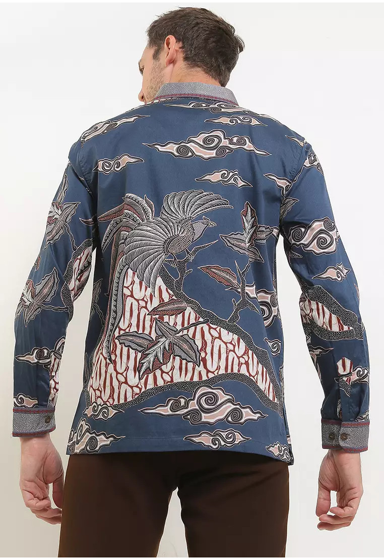 Matapa Embroidery Long Sleeves Silk Cotton