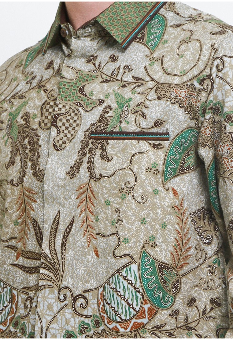 Sancaka Embroidery Long Sleeves Silk Cotton